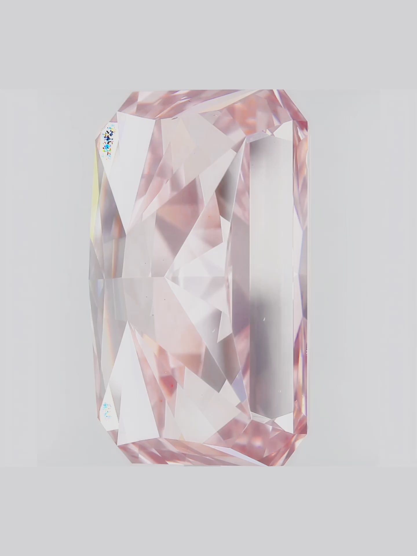 Load video: Fancy Pink Radiant Cut Solitaire Lab Grown Diamond Engagement Ring