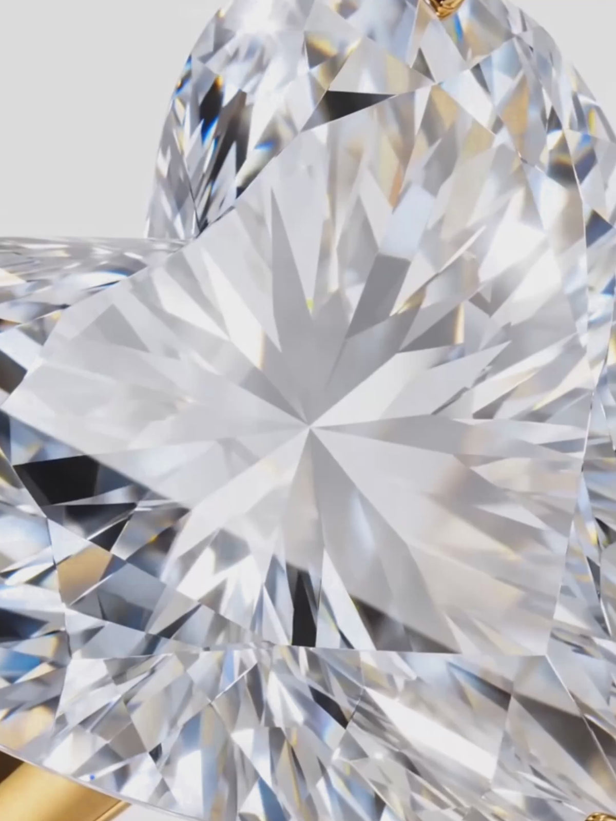 Load video: Video of the Heart Cut Solitaire Lab-Grown Diamond Engagement Ring, showing sparkle and movement — Bow Tie Lab Diamonds