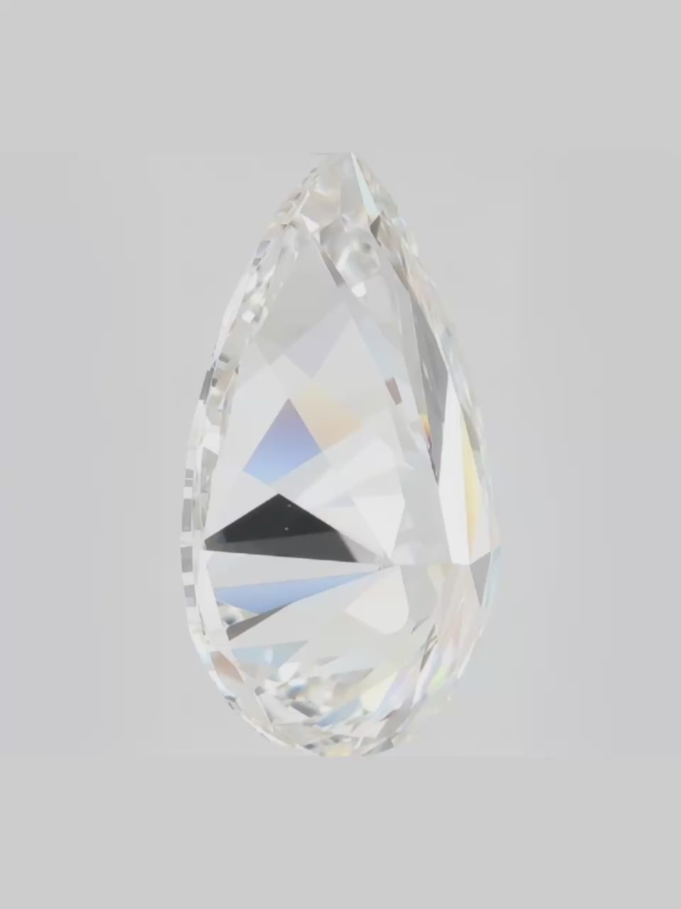 Load video: Pear Cut Cluster Pavé Halo Lab Diamond Statement Ring