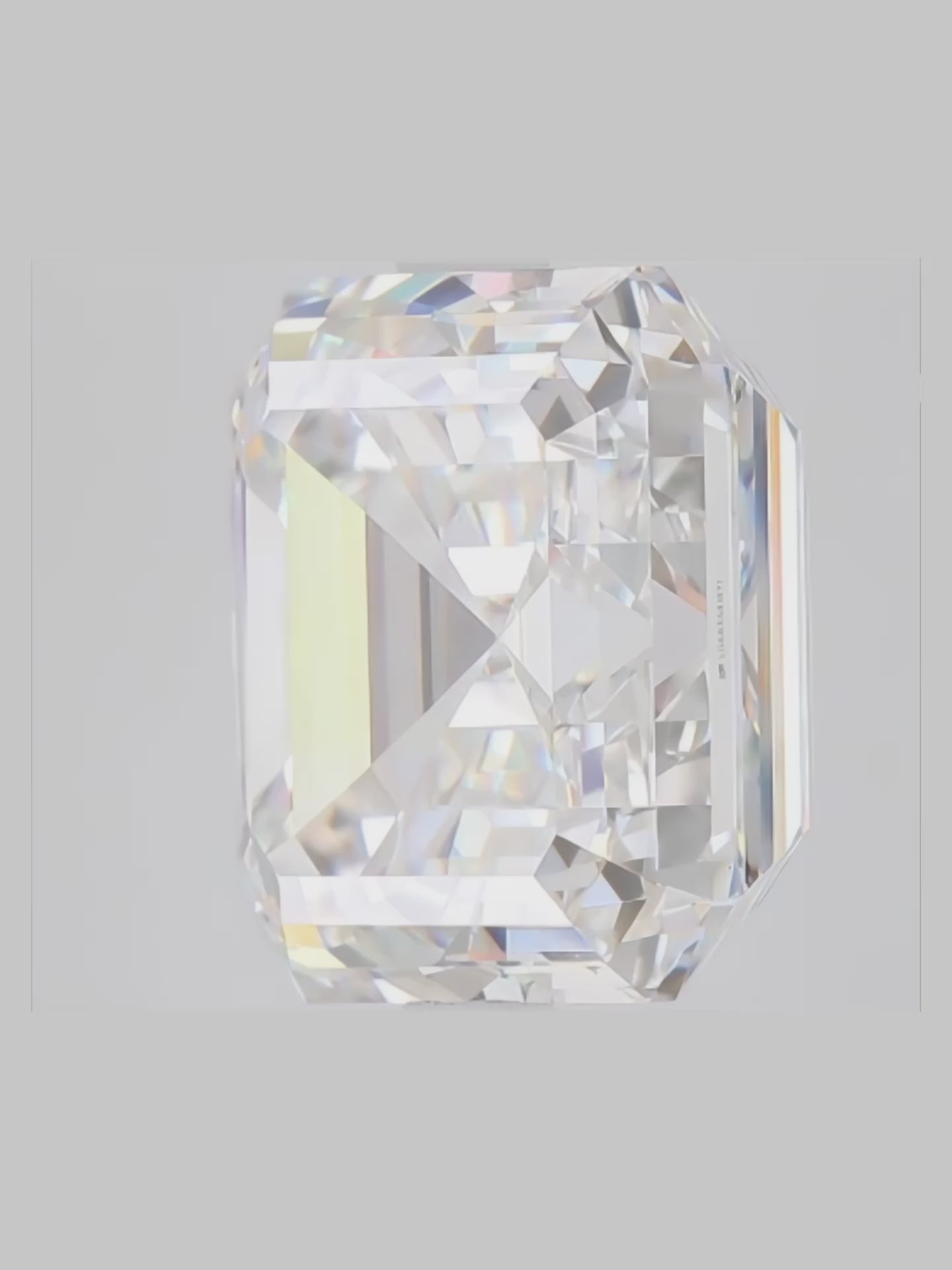 Load video: Asscher Cut Solitaire Hidden Halo Lab Grown Diamond Engagement Ring