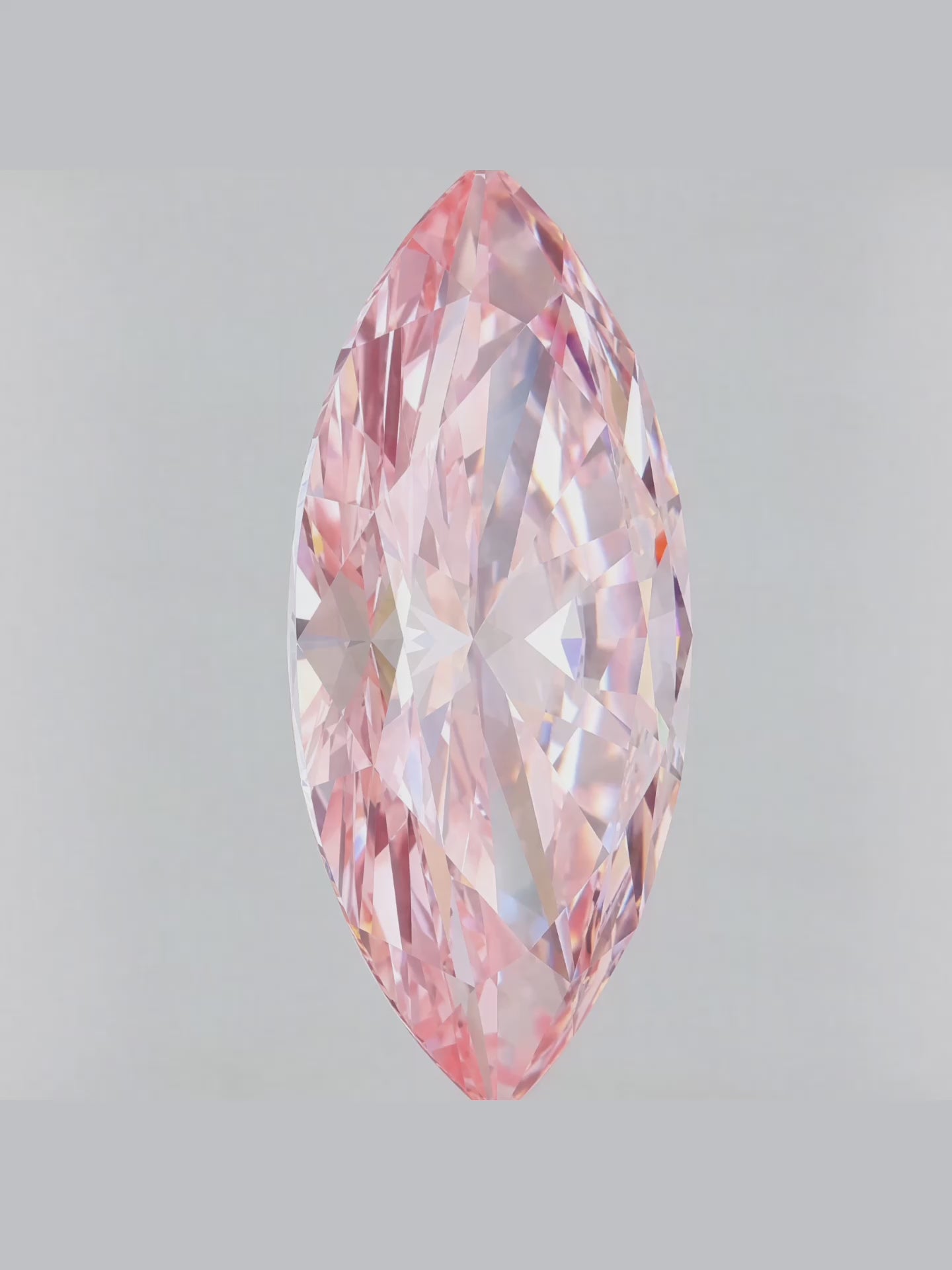 Load video: Fancy Pink Marquise Cut Solitaire Lab Grown Diamond Engagement Ring
