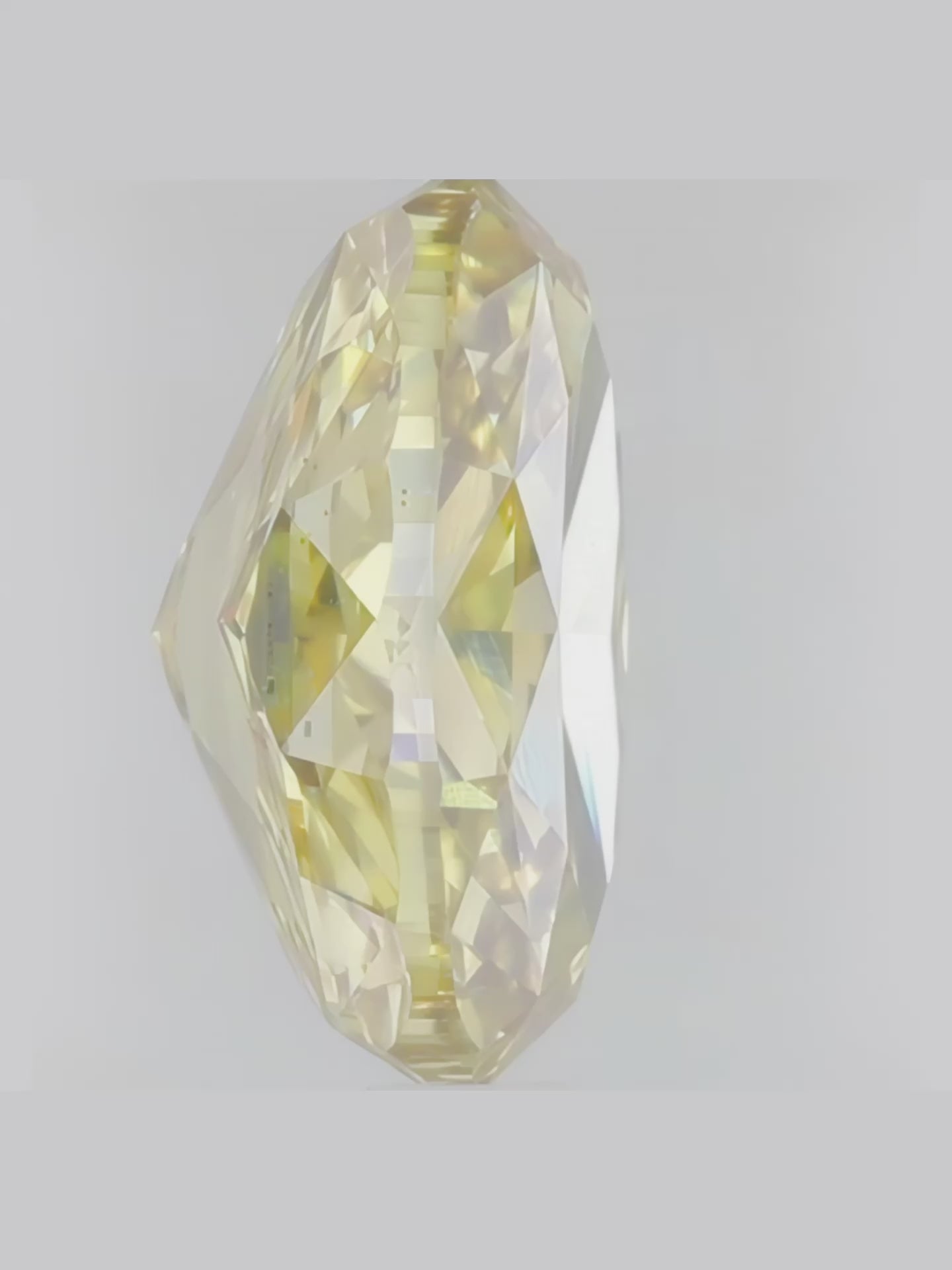 Load video: Fancy Yellow Oval Cut Solitaire Lab Grown Diamond Engagement Ring