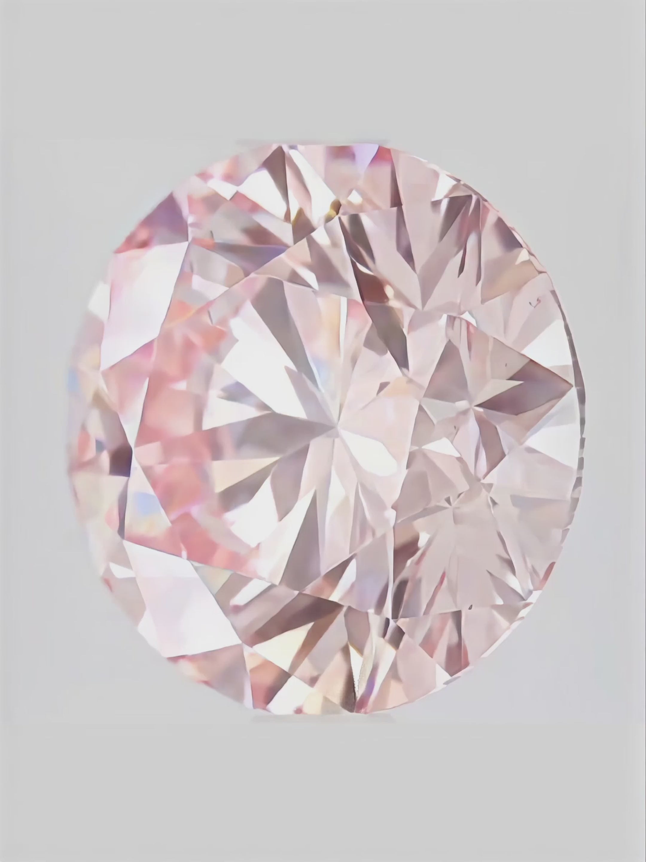 Load video: Fancy Pink Round Cut Lab Grown Diamond Stud Earrings