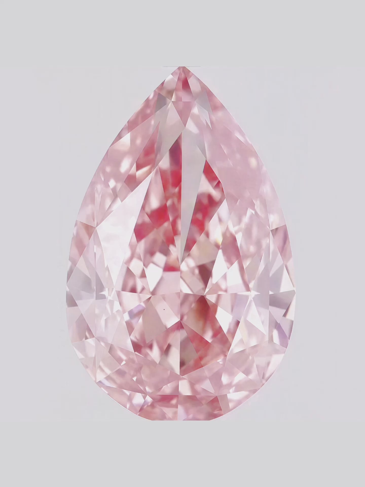 Load video: Fancy Pink Pear Cut Solitaire Lab Grown Diamond Engagement Ring