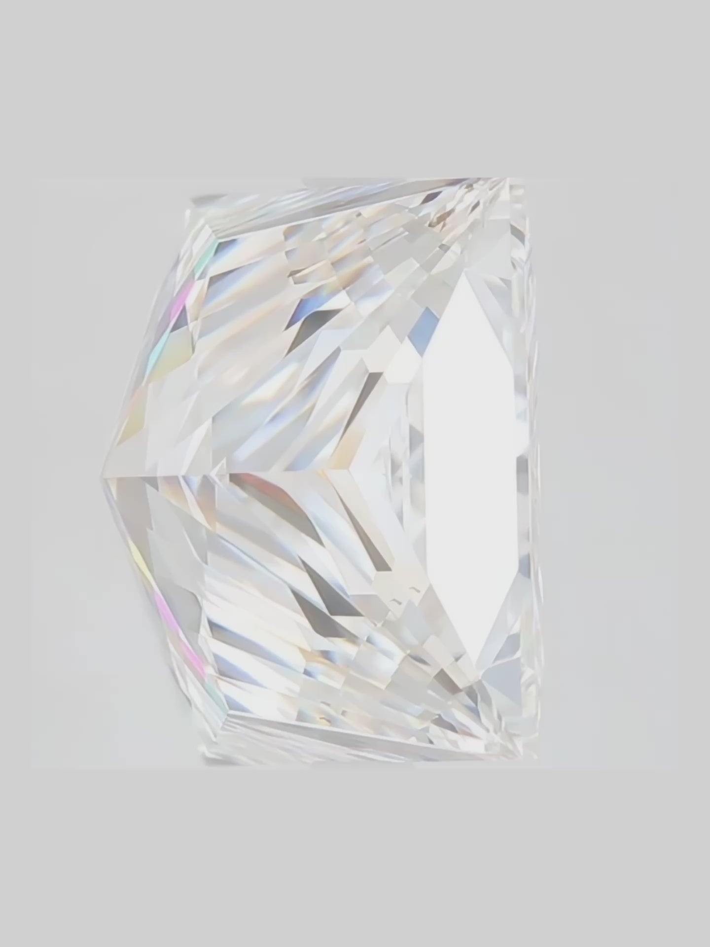 Load video: Princess Cut Solitaire Hidden Halo Lab Grown Diamond Engagement Ring