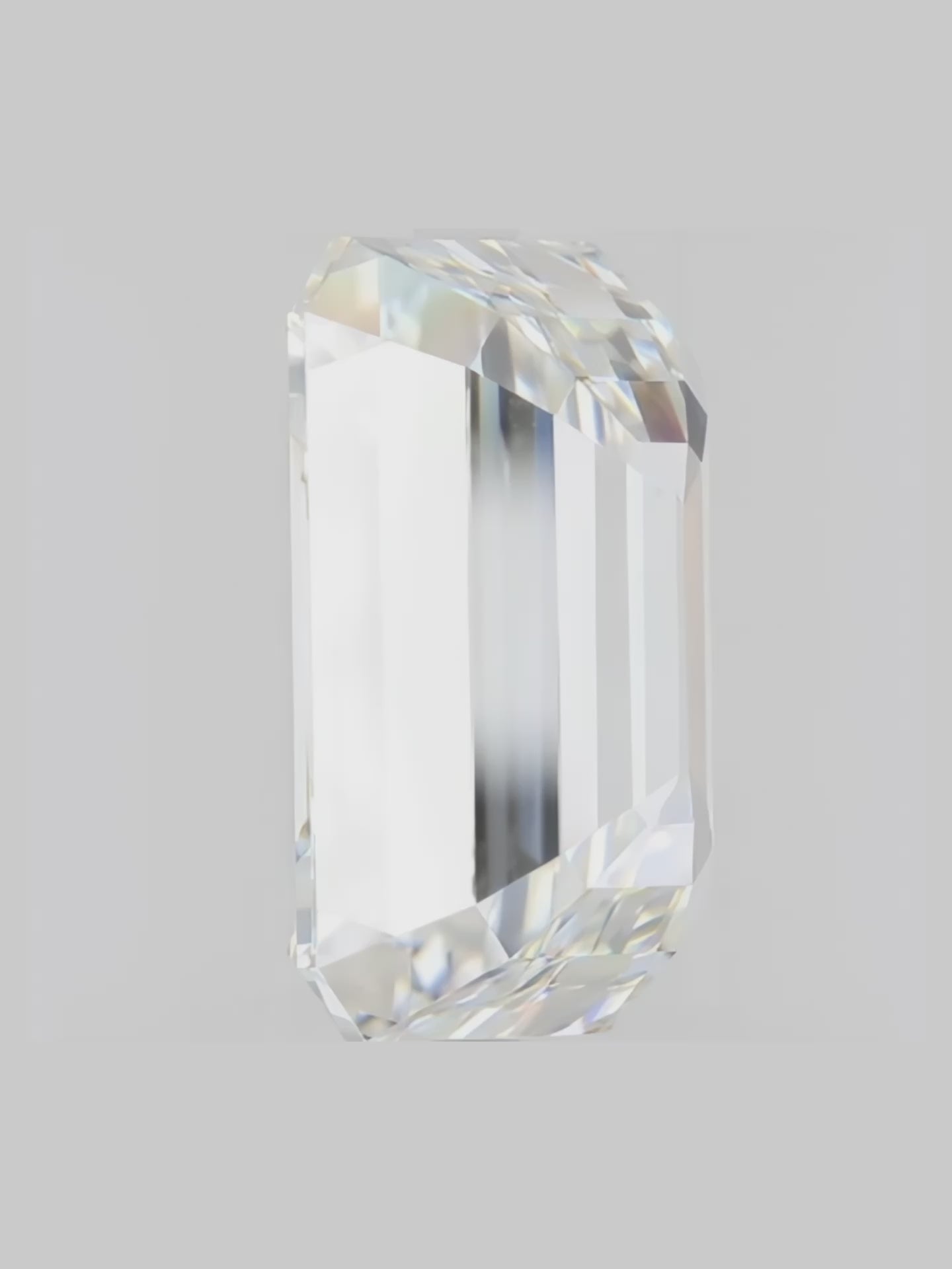 Load video: Emerald Cut Lab Diamond Grown Diamond Stud Earrings