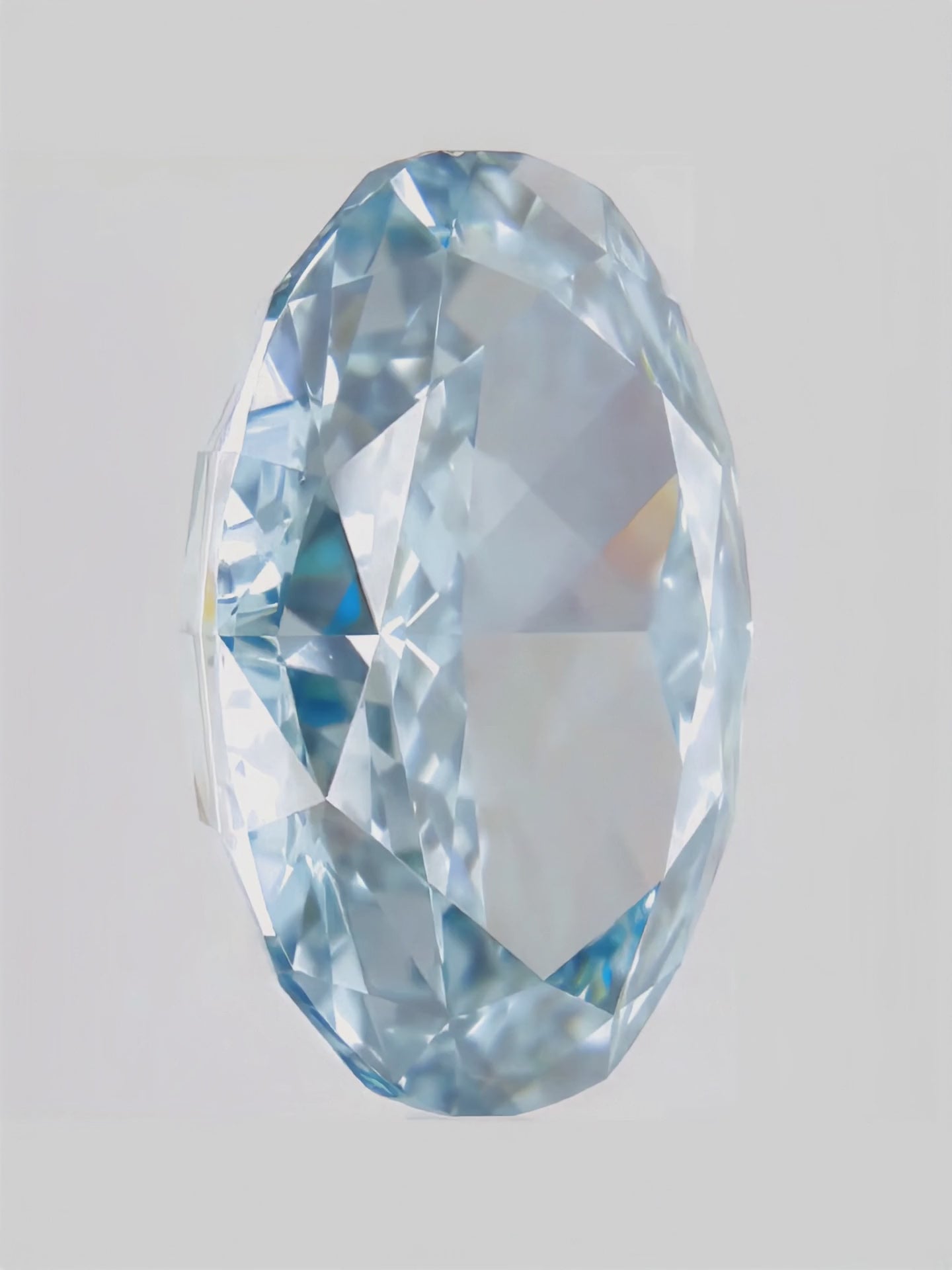 Load video: Fancy Blue Oval Cut Solitaire Lab Grown Diamond Engagement Ring