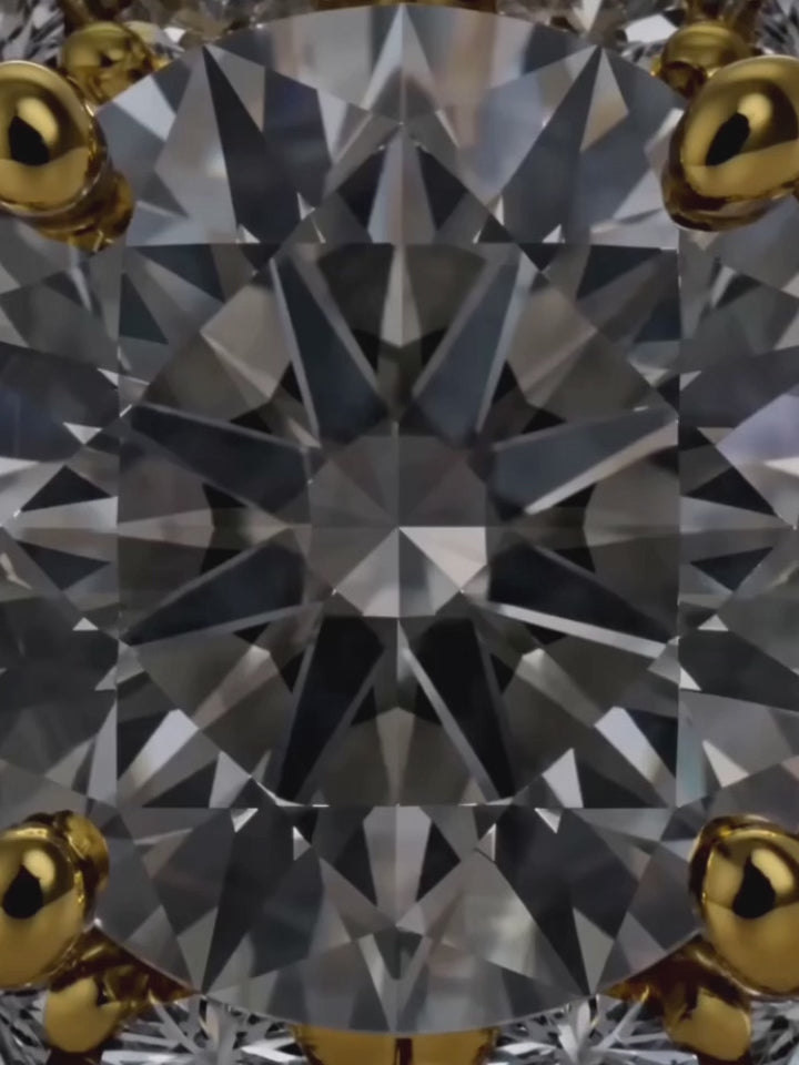 Load video: Video of the 3.00 ctw Round Micro Pave Lab-Grown Diamond Dome Ring, showing sparkle and movement — Bow Tie Lab Diamonds