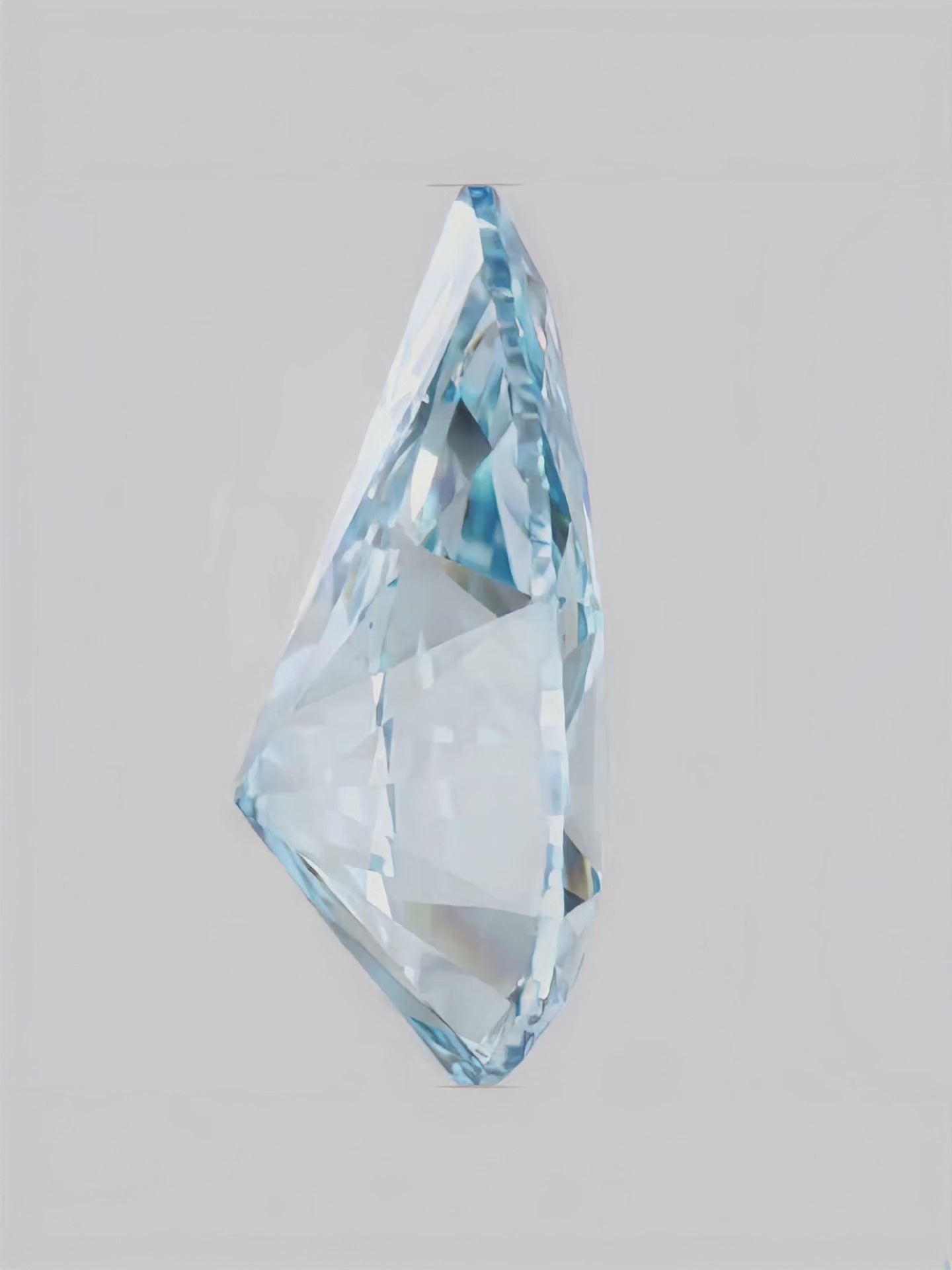 Load video: Fancy Blue Pear Cut Lab Grown Diamond Stud Earrings