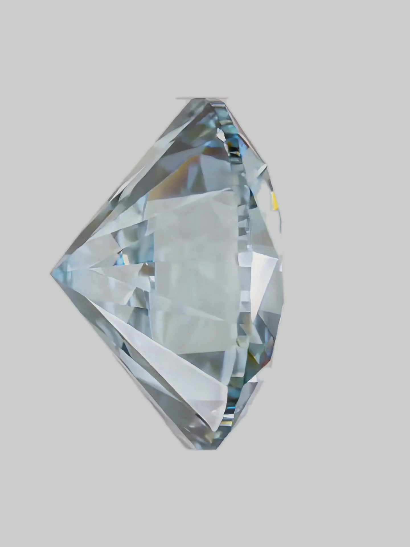 Load video: 1.55 ctw 7-Stones Fancy Blue Cross Round Lab Grown Diamond Pendant Necklace