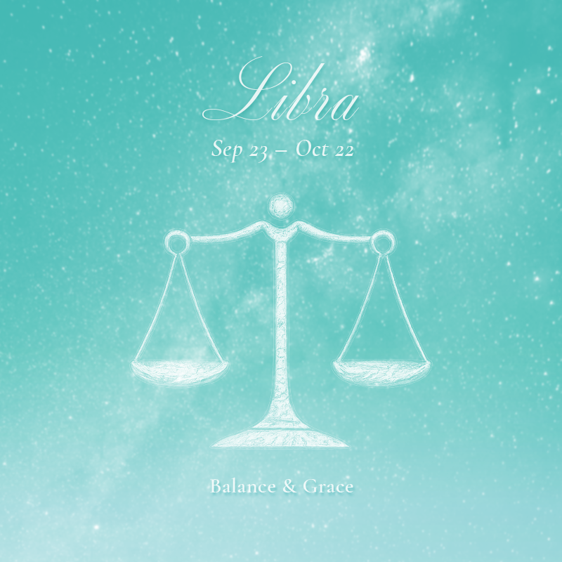 Zodiac Libra Symbol Coin Pendant Necklace